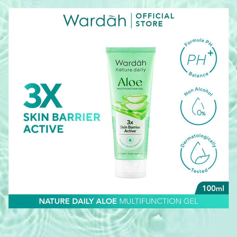 Product image SUPLAI SHOP - Body Lotion Wardah Nature Daily Multifunction Gel 100 ml Aloe Vera