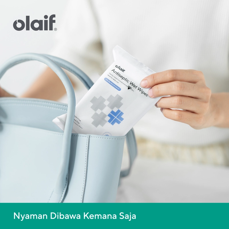 Product image Olaif - Olaif Antiseptic Wet Wipes - 20 sheets - Tisu Basah Antiseptik /Tissue Isi 20 Sheet