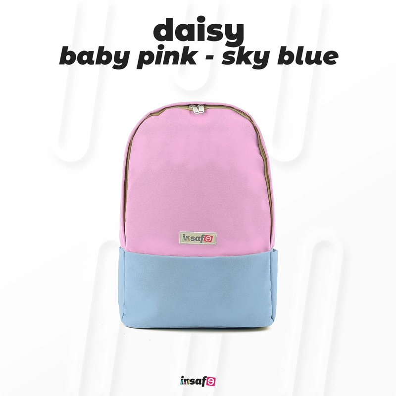 Product image Thobach official - THOBACH WOMAN-TAS RANSEL WANITA DAISY BACKPACK MULTIFUNGSI ALL SIZE Baby Pink-Skyblue