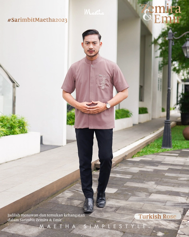 Product image Maetha - Koko Dewasa Lengan Pendek Emir Series XS Turkish Rose