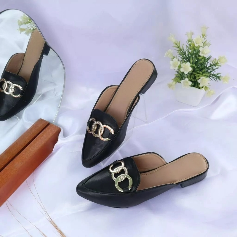 Product image LUXIA - Sandal Selop Hels Wanita 3 Cm Huymi DH-13 37 HITAM