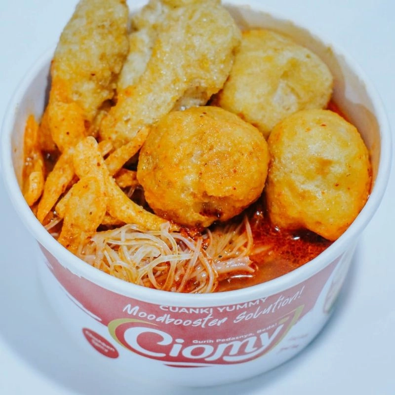 Product image CIOMY - Cuanki Chicken Spicy Cup Reguler Kuah 66gr Ayam Pedas Original