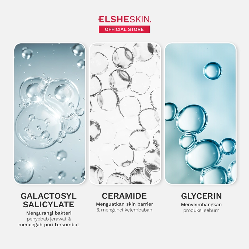 Product image ELSHESKIN - ElsheSkin Hydra Boost Oil Free Moisturizer- 30ml Ceramide 8 Jam Kurangi Minyak Berlebih) 30ml ceramide