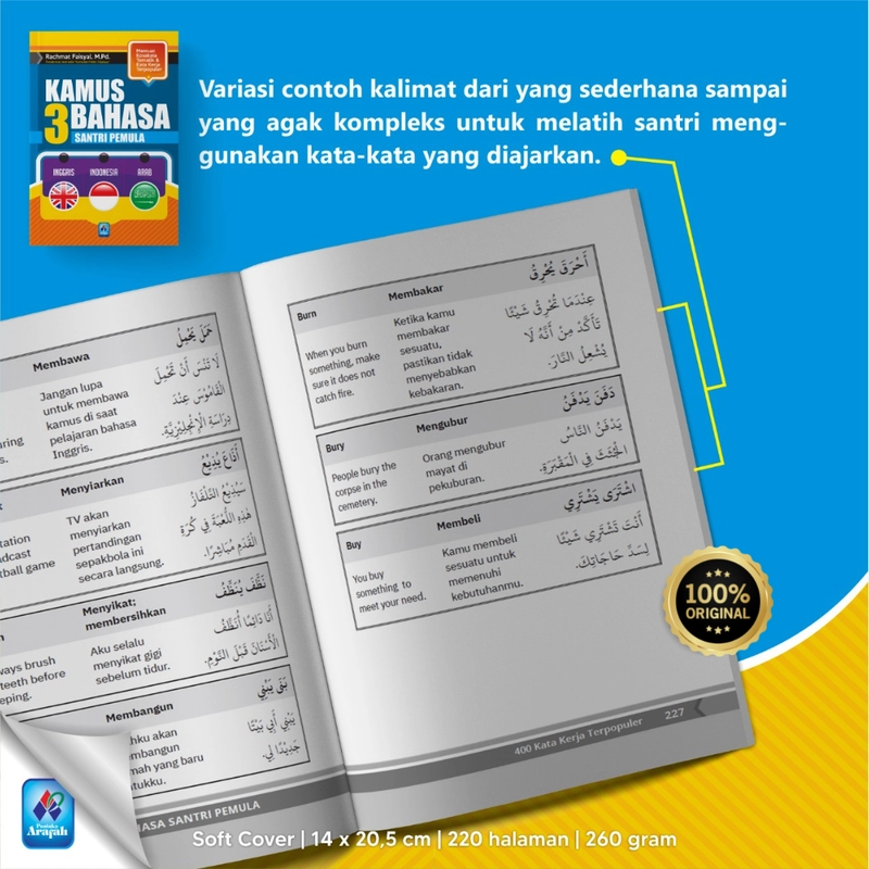 Product image Kamus 3 Bahasa Santri Pemula SC Soft Cover