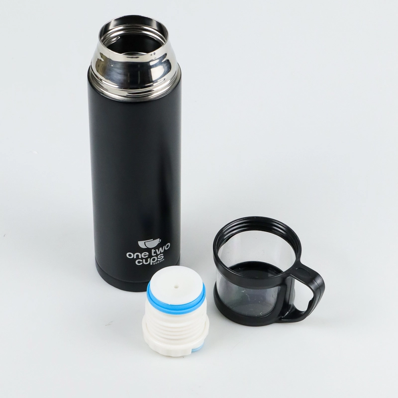 Product image RUMAH RAYA - Botol Minum Thermos with Cup Head 500ml - SUS304 500 ml Hitam