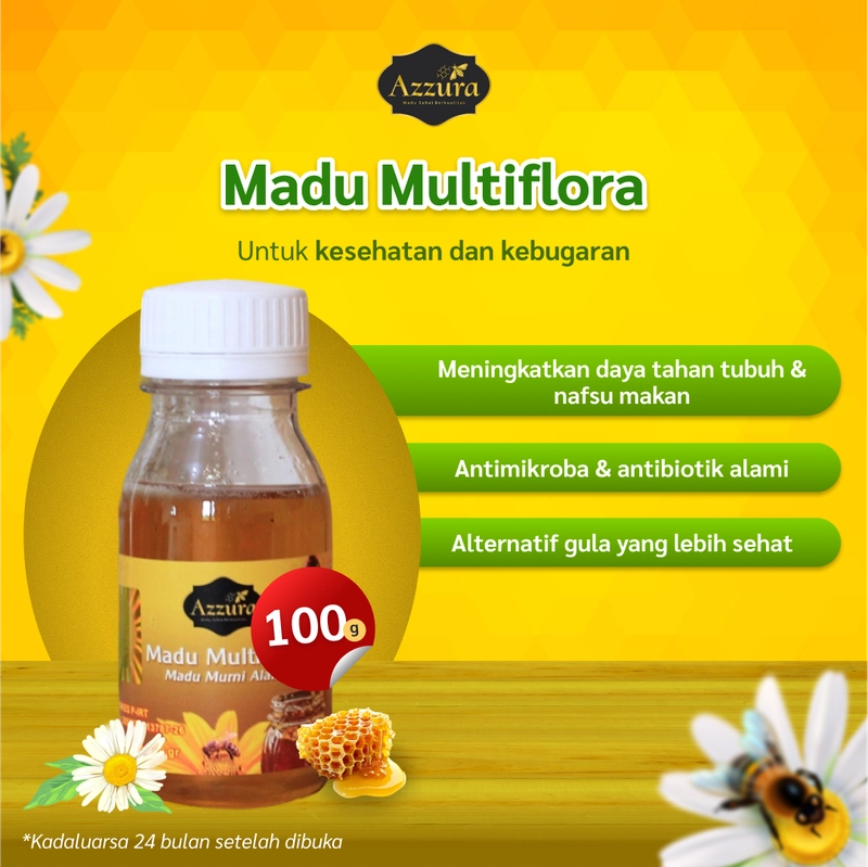 Product image Madu Azzura - Madu Multiflora 100gr Multiflora