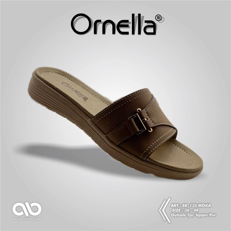 Product image Odillon - Ornella - ER 135 / Sandal Slip On Wanita Casual 39 MOCCA