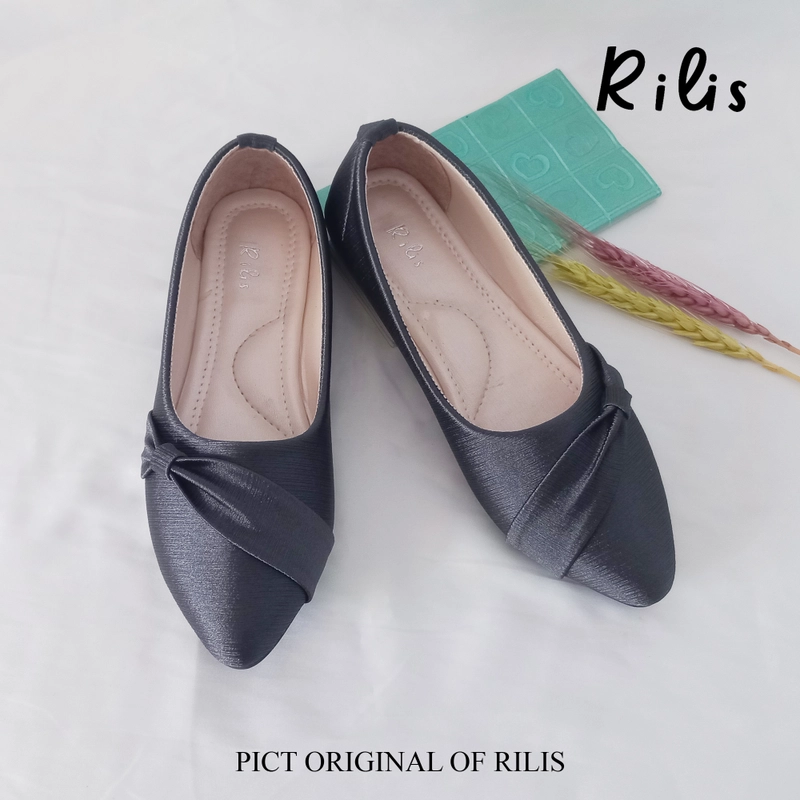 Product image Rilis - Sepatu Wanita Kiara Flat Shoes Banana Premium (Rilis 29) 37 Abu-abu