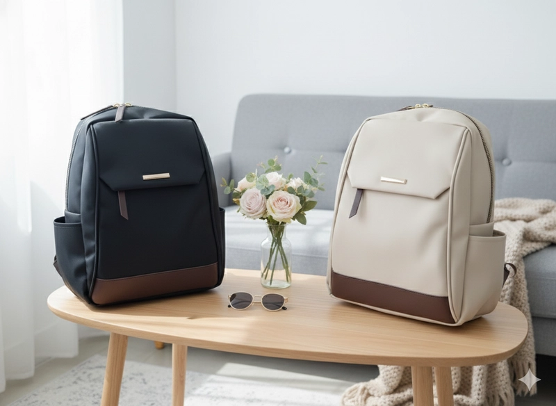 Product image CBL - Ransel MAUDY - Tas Ransel Backpack Wanita Waterproof Bahan Nilon Simple Premium Untuk Formal Atau In Medium Hitam