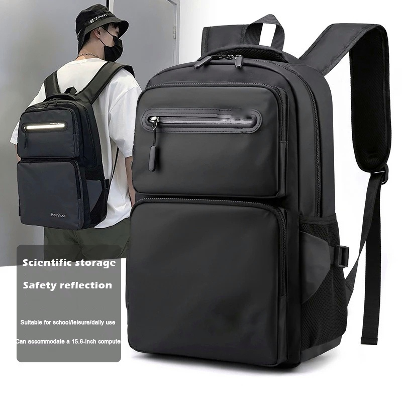 Product image Tas Ransel Backpack Pria RHAOSHUAI Waterproof Tas Laptop Laki-Laki Sekolah dan Kerja Big Hitam