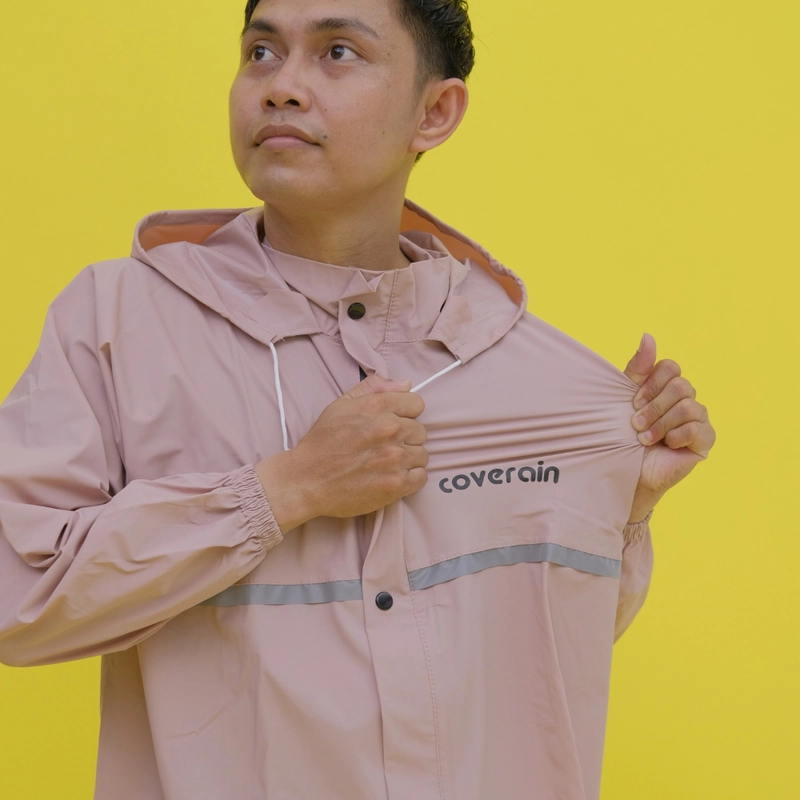 Product image Coverain - Raincoat - Jas Hujan Raincoat Setelan List Premium Coverain Jumbo Dusty