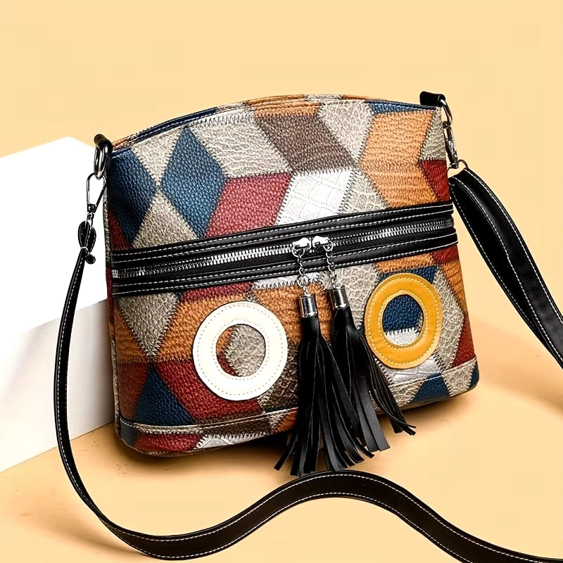 Product image Muslim Clothing - Muslim Clothing-Tas Selempang Wanita 2025 Tas Kapasitas Besar ONE SIZE KOMBI HITAM