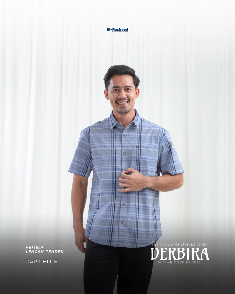 Product image Yasmeera Official - SARIMBIT 2026 DERBIRA SERIES WARNA DARK BLUE XL KMJ AYAH L. PENDEK