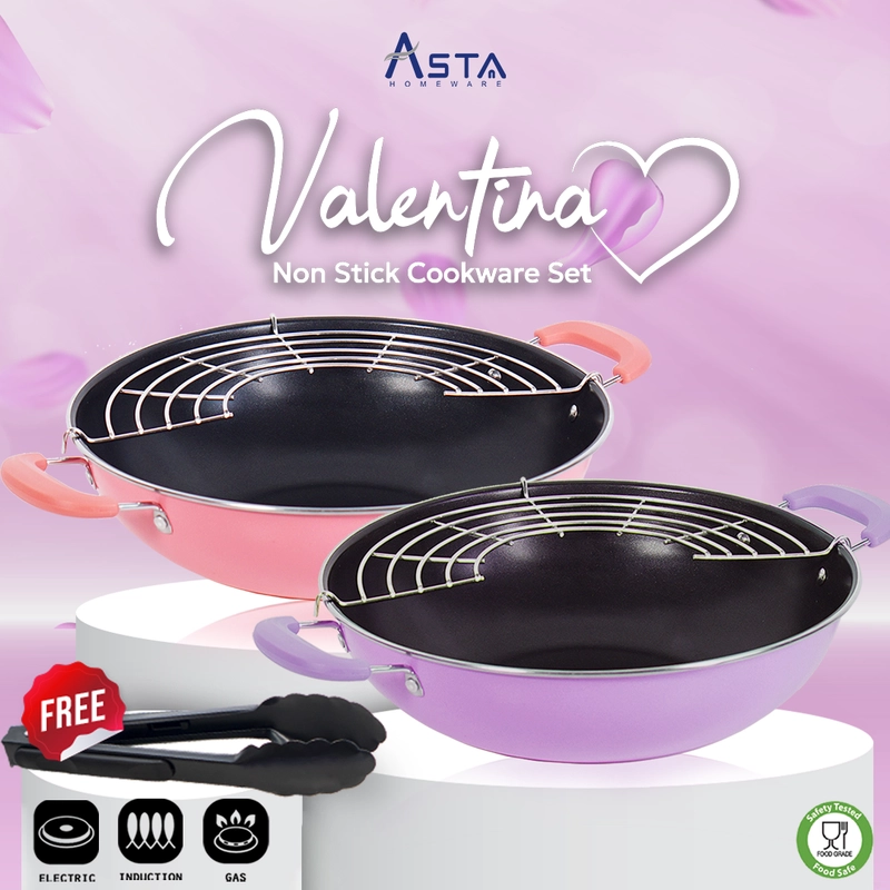 Product image Asta Hampers Set Hadiah Pernikahan Panci Set Asta + Free Kartu Ucapan + Bungkus Kado Varian Valentina Ungu
