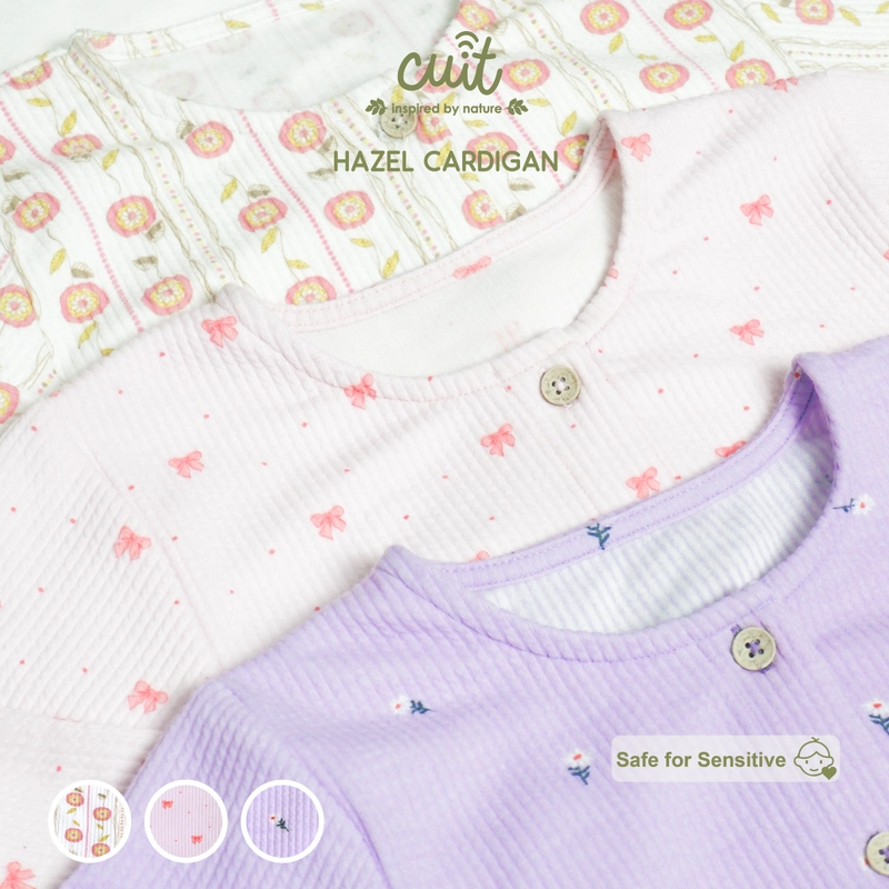 Product image Kintakun Baby - KINTAKUN BABY X CUIT Hazel Cardigan Rib Motif Kardigan Bayi Anak Perempuan 1-6 Tahun L (1-2 Tahun) Candy Bows