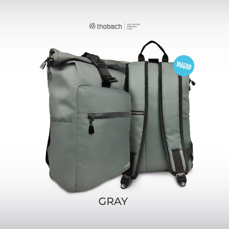 Product image Thobach official - THOBACH Tas Ransel Backpack Anti Air Waterproof VALENCIA 471 gr Grey