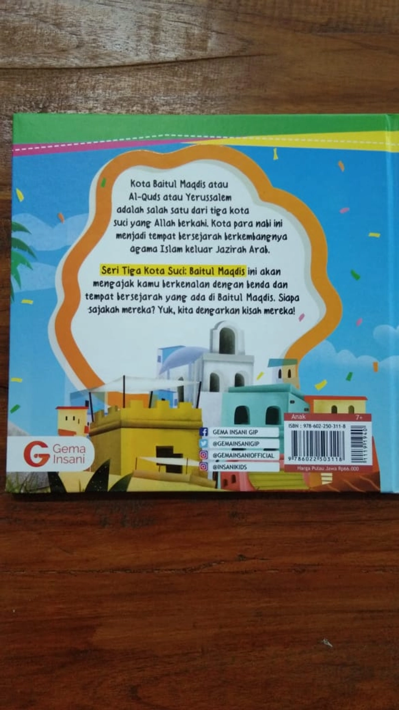 Product image Gema Insani - Buku Seri 3 Kota Suci - Baitul Maqdis - Kota Yang Disucikan 20 x 21 HC