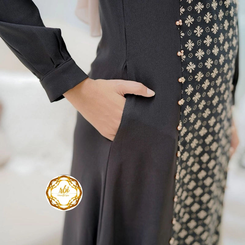 Product image Rambe Batik Indonesia - Batik Couple Gamis Lakshita Kualitas Halus dan Lembut Bisa Beli Pisah Kemeja Saja M A