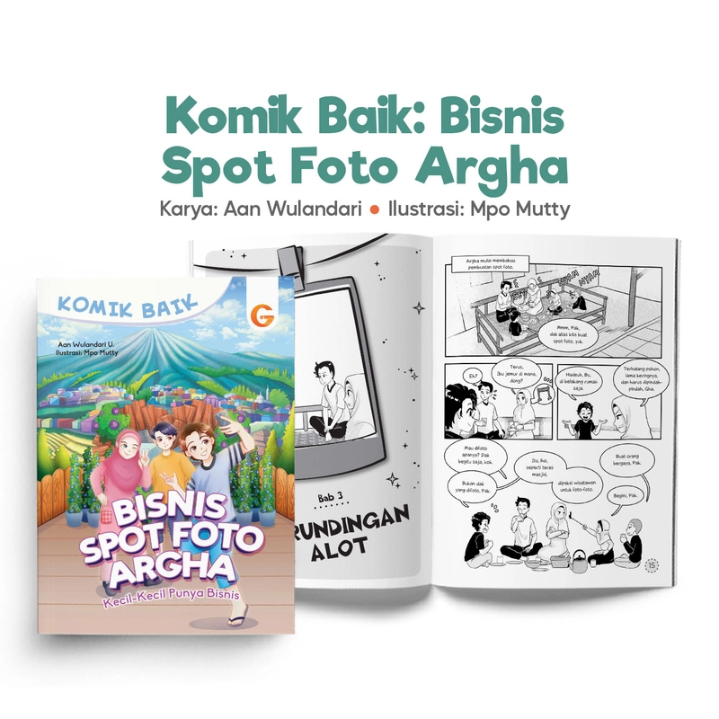 Product image Gema Insani - Komik Baik Bisnis Spot Foto Argha Kecil-Kecil Punya Bisnis komik baik SC