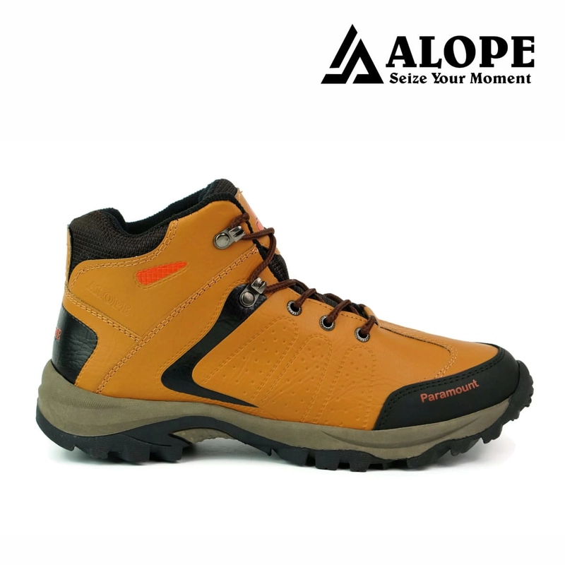 Product image ALOPE OFFICIAL - BUY 1 GET 1 SEPATU ALOPE F 01 SEPATU HIKING OUTDOOR 39 Tan