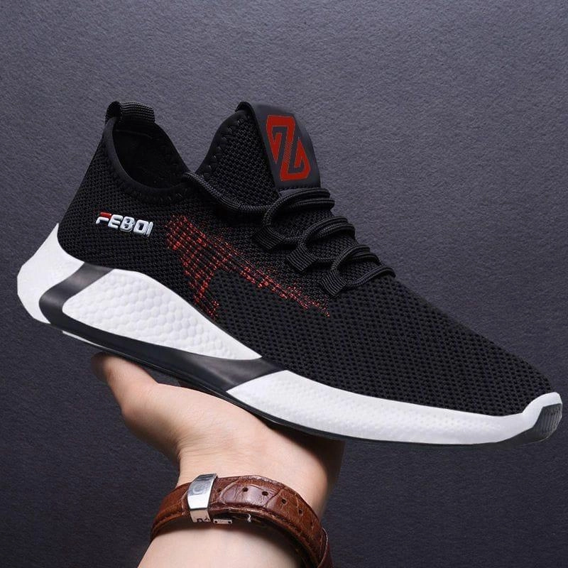 Product image LUXIA - Sepatu Sneakers Pria FEBDI SP05 39 HITAM MERAH