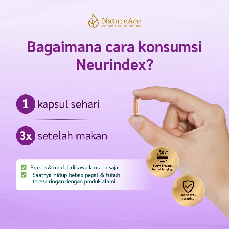 Product image Nature Ace - Neurindex 20 Kapsul