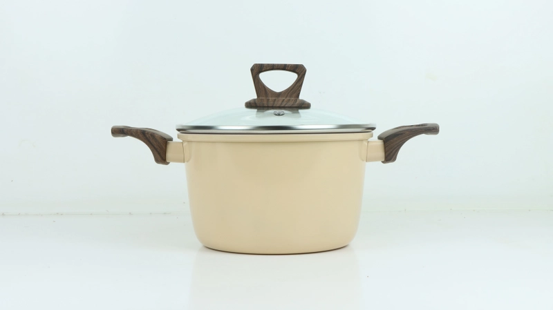 Product image Cypruz Official - Cypruz Panci Anti Lengket + Tutup Casserole High Hercules Series Nude 20cm PI-1017 XL NUDE