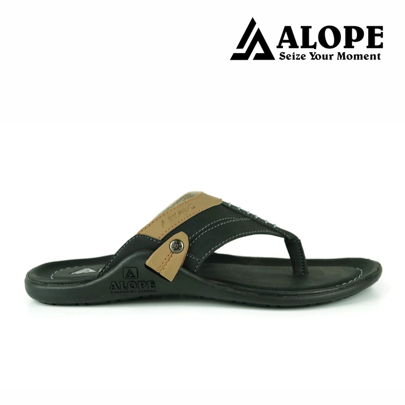 Product image ALOPE OFFICIAL - SANDAL ALOPE H 17 SANDAL PRIA KASUAL TRENDY BERKUALITAS 39 HITAM