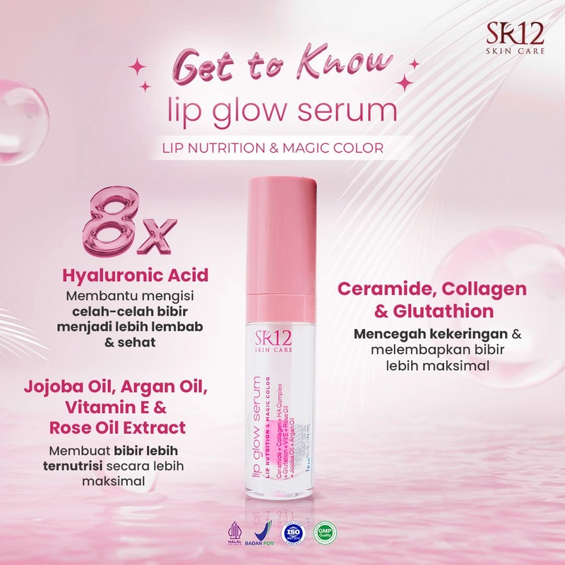 Product image SR12 Lip Glow Serum Mencerahkan Bibir Gelap Dan Melembabkan Bibir Kering 2gr Lip Glow