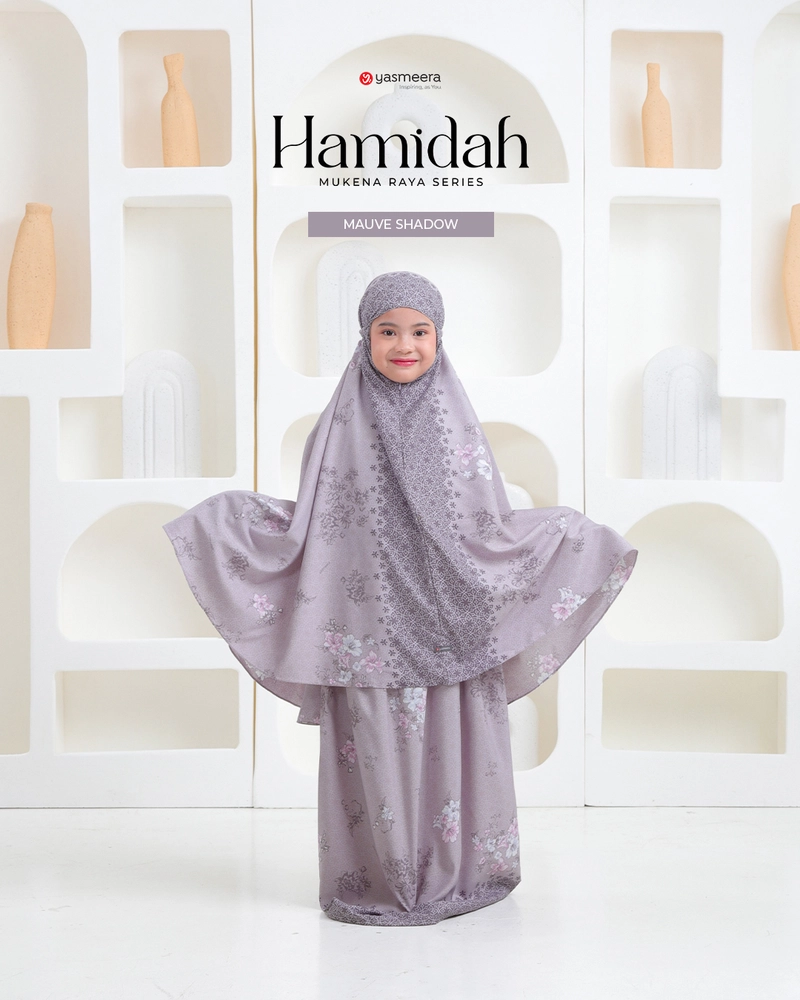 Product image Yasmeera Official - Mukena Hamidah Standard (tb 150 cm) MAUVE SHADOWS