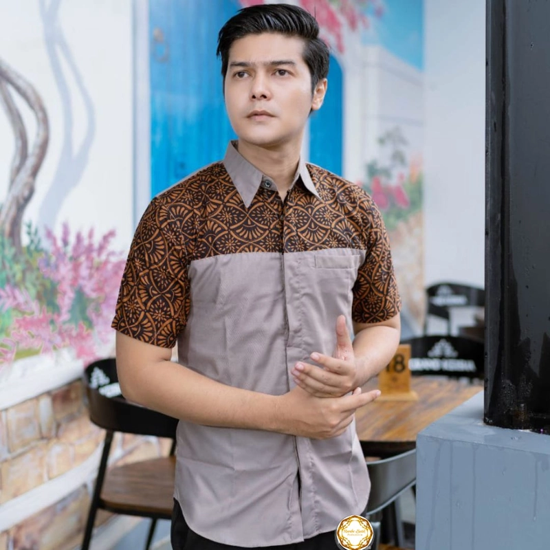 Product image Rambe Batik Indonesia - BEST SELLER Hem Batik Cap Berkualitas Mix Kain Toyobo Polos Grade A Kualitas Import M Motif A