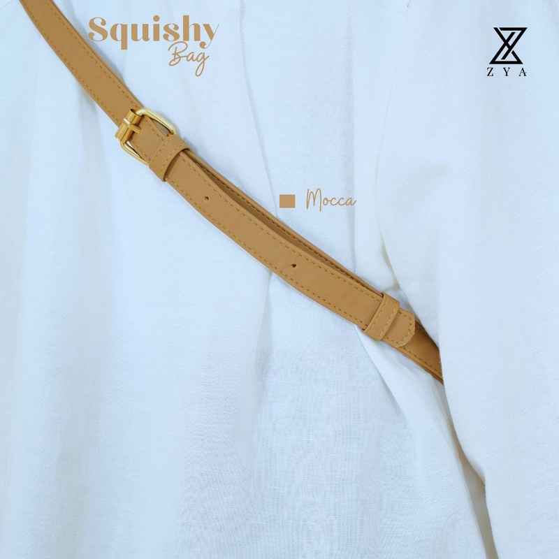 Product image Fashopid - ZYA TAS SELEMPANG WANITA SQUISHY BAG ALL MOKA