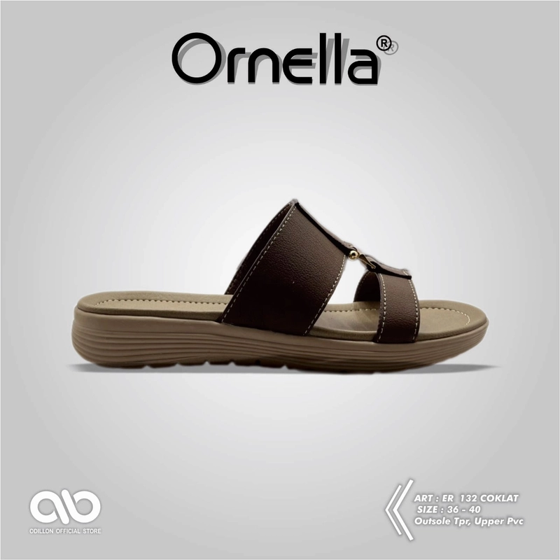 Product image Odillon - Ornella - ER 132 / Sandal Slip On Wanita Casual 36 BROWN