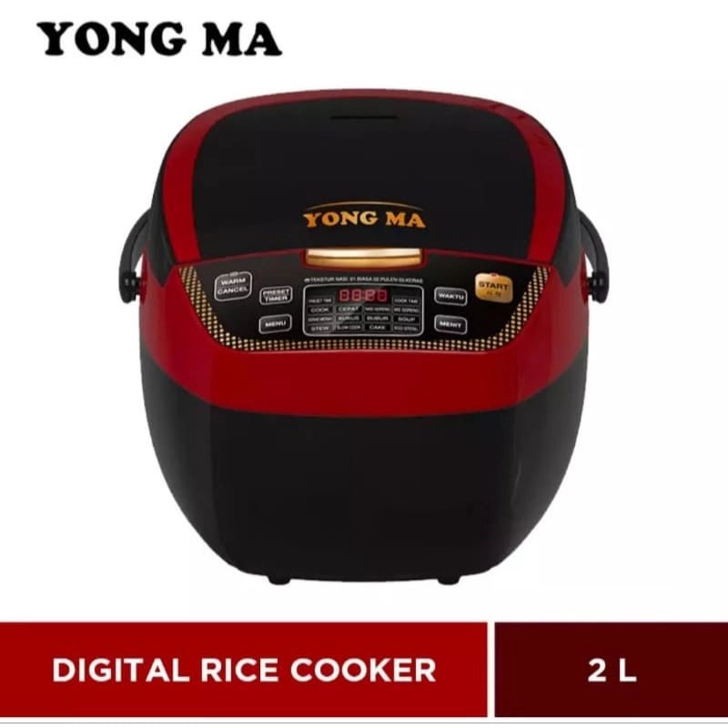 Product image Mumtazqu Store - Yongma Magic com Digital SMC 8017 2 Liter Bergaransi 2 liter Red & Black