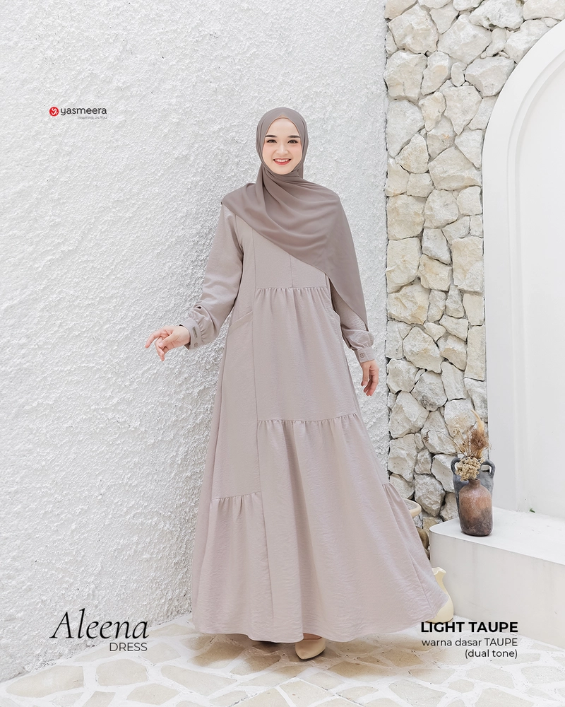 Product image Yasmeera Official - Gamis Aleena 3XL LIGHT TAUPE