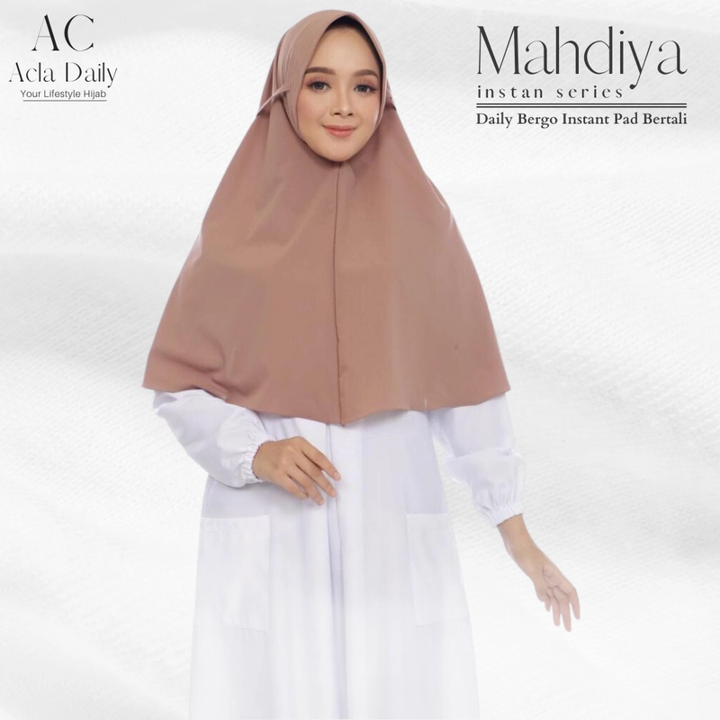 Product image Acla Daily - Mahdiya Instan Series Daily Bergo Instant Pad Bertali L Black