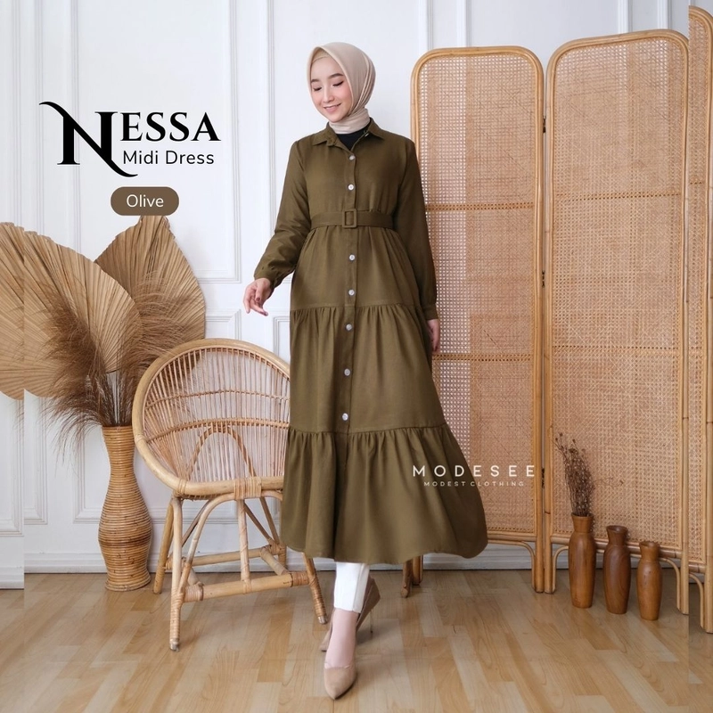 Product image Modesee - Nessa Midi Dress M Olive