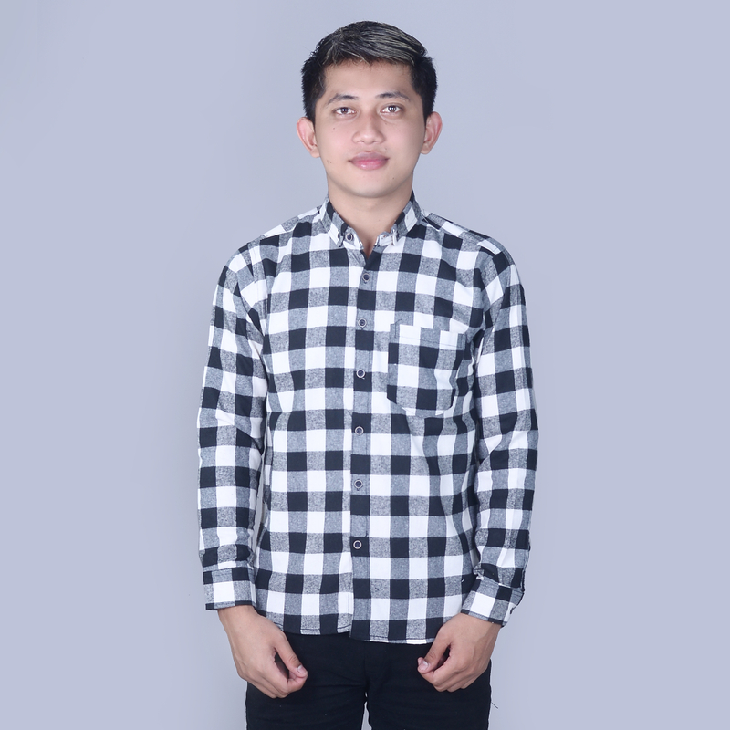 Product image MALLVOSE - [Buy 1 Get 1] MALLVOSE - KEMEJA PRIA FLANEL LENGAN PANJANG PREMIUM M KF01
