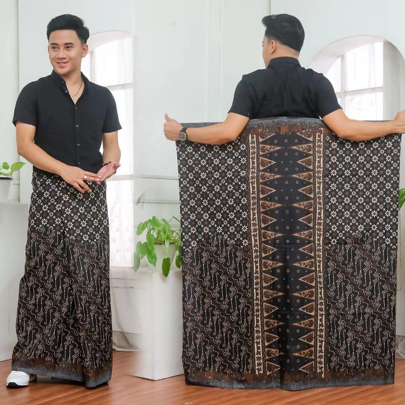 Product image Kois Batik - Sarung Batik Pria Dewasa Modern Para gus santri keren Motif Risky Sarung Dewasa Sarung risky