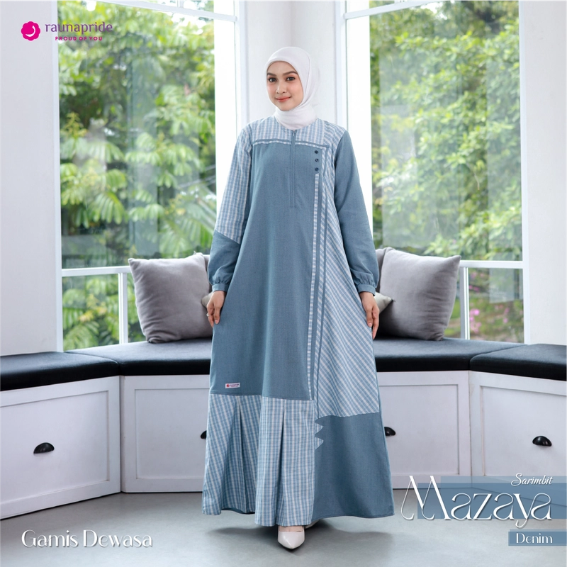 Product image RAUNAPRIDE OFFICIAL - SARIMBIT MAZAYA - DENIM S/10 GAMIS DEWASA