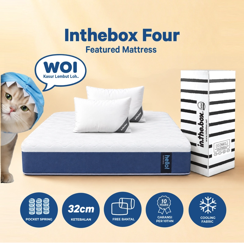 Product image Kasur Inthebox Four 90 x 200 Abu