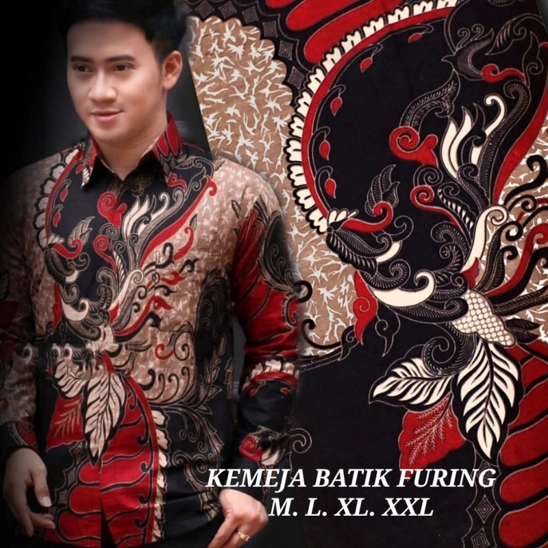 Product image Kois Batik - Kemeja Batik Pria Dewasa Berlapis Furing Motif Sangkuriang M Kemeja Sangkuriang