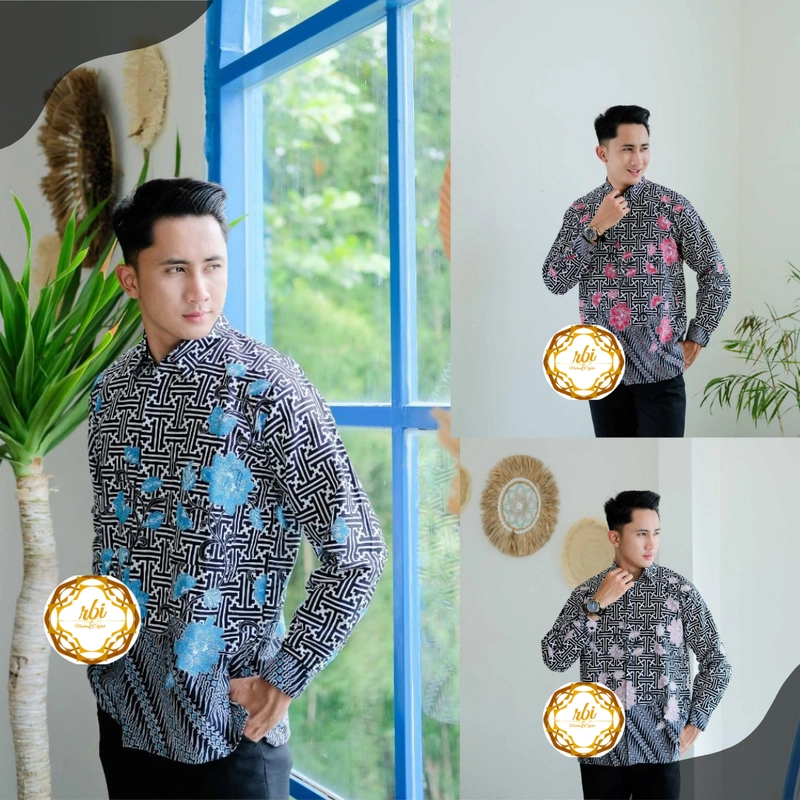 Product image Batik Kemeja Panjang Berkualitas F8 L A