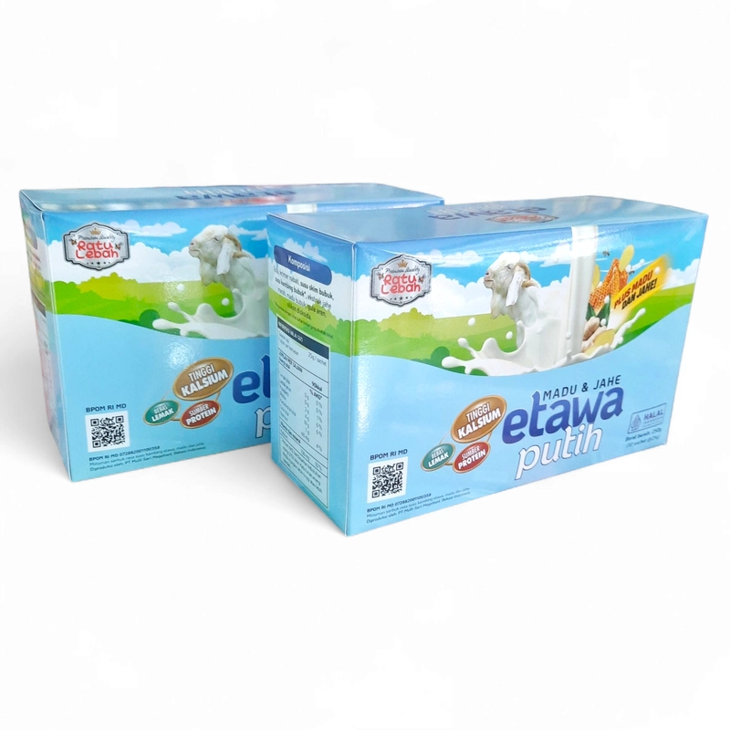 Product image Susu Kambing Etawa Putih Madu & Jahe - Minuman Susu Kambing Bubuk Madu Dan Jahe 1 box 10 sachet