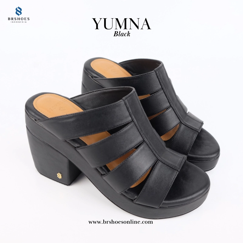 Product image BRSHOES - YUMNA Sandal Heels Wanita 36 Black