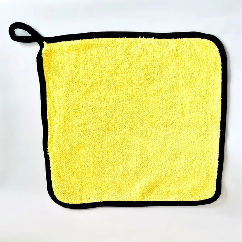 Product image Kain lap Microfiber untuk lap Kendaraan 30 x 30 cm Kuning kombinasi abu abu