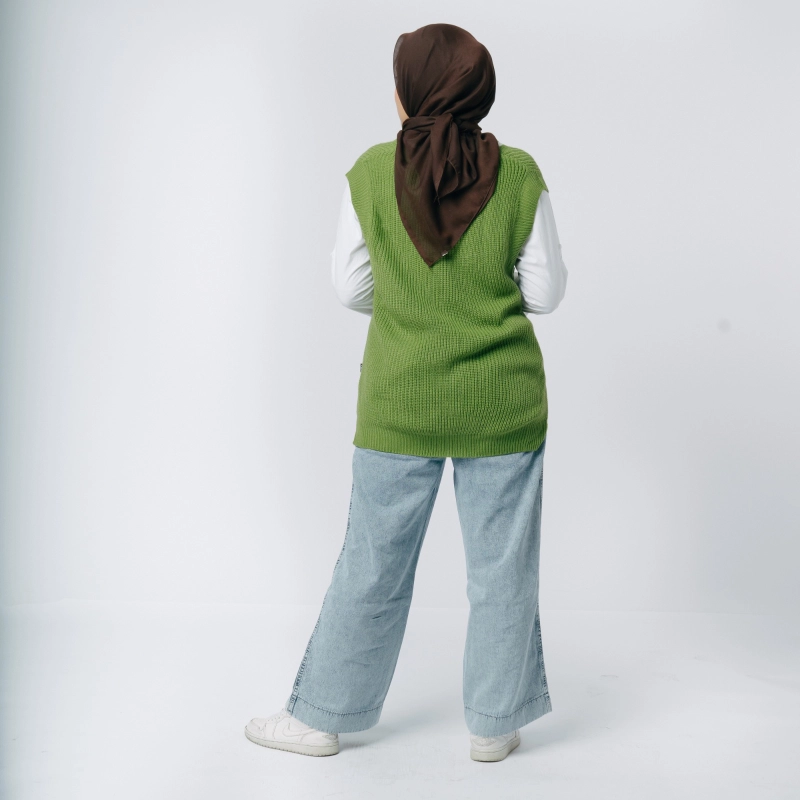 Product image MKY Clothing - ROMPI VEST RAJUT KATUN One size Hijau