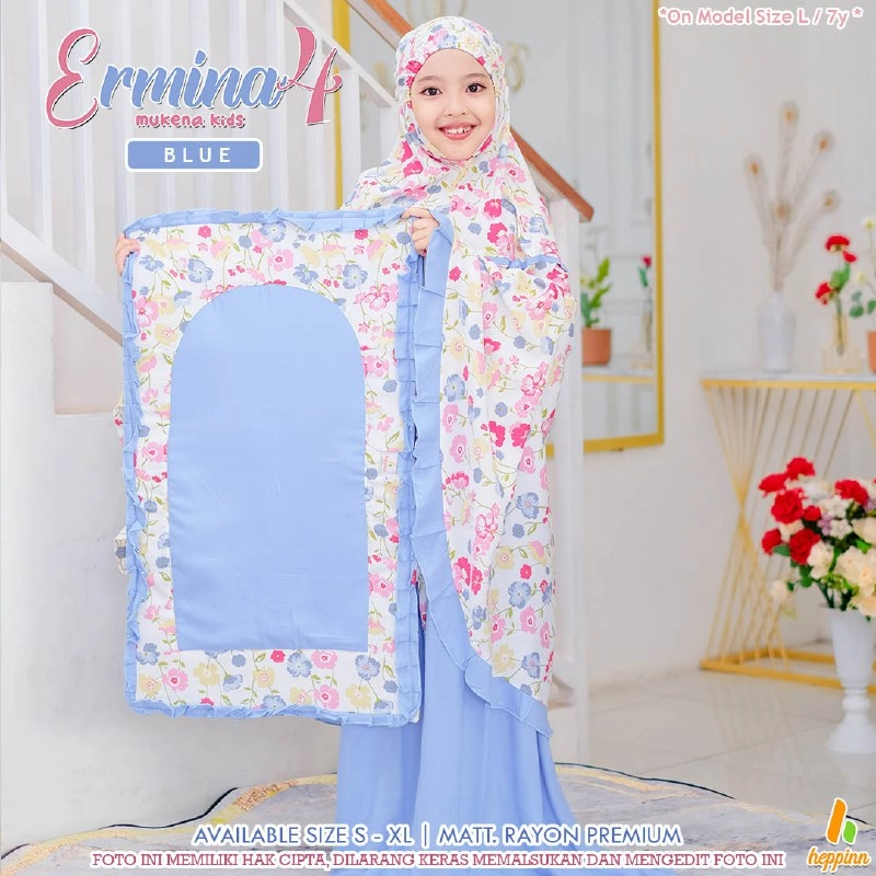 Product image Heppinn - Mukena Kids Ermina 4 by Heppinn M Blue