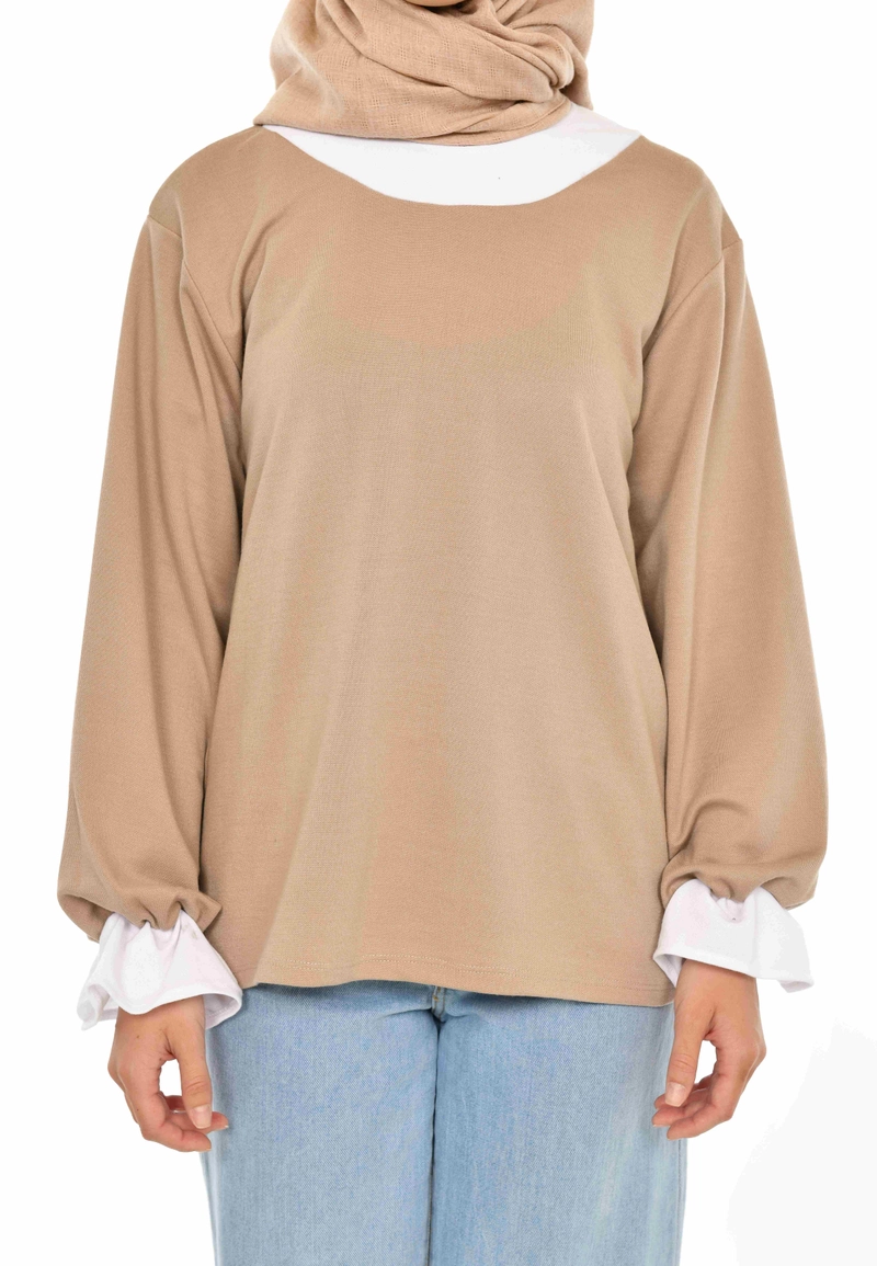 Product image Mybamus - Citrani Doubel Rib Tops All Size Khaki M16001 R79S1