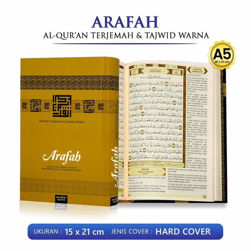 Product image Pustaka Arafah - Al Quran Terjemahan Tajwid Arafah A5 HC Emas